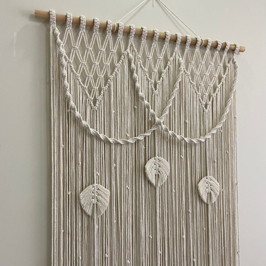 Macrame Leaf Motif Wall Hanging Stornfield