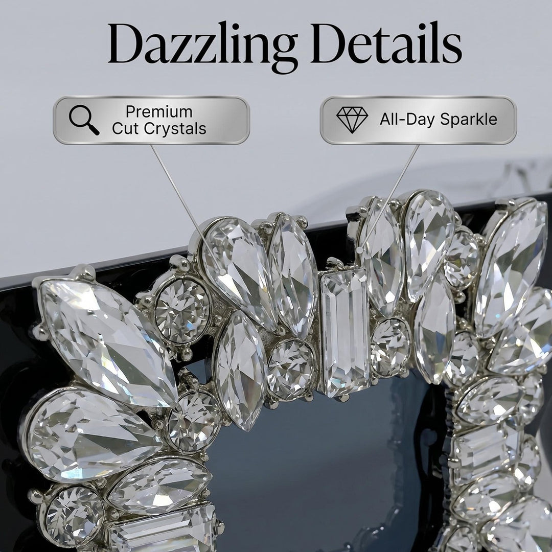 Women's sunglasses in vintage design with sparkling crystal embellishments Stornfield