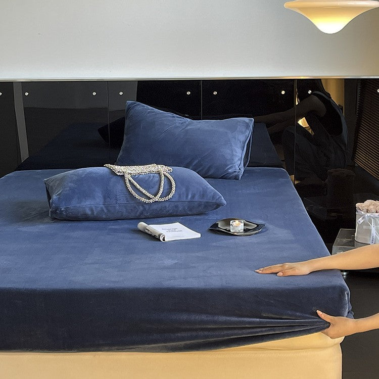 Premium Deep-Pocket Fitted Sheet Set with Silky Breathable Microfiber and Elastic Skirt