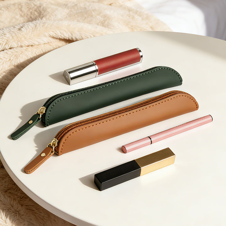 Elegant Leather Pencil Pouch Stornfield