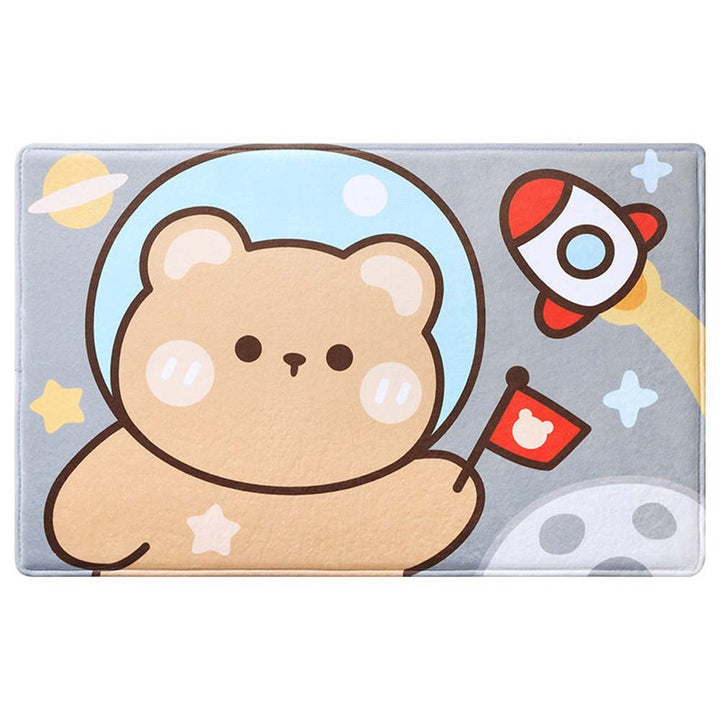 Playful Animal Design Bath Mat