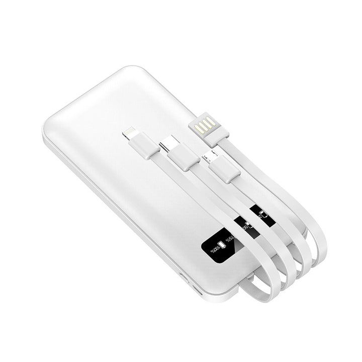 Multifunctional power bank with integrated charging cables Stornfield