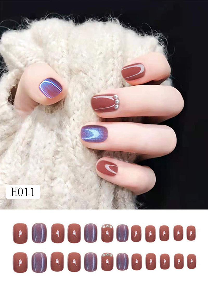 Artificial nail tips with bow design Stornfield