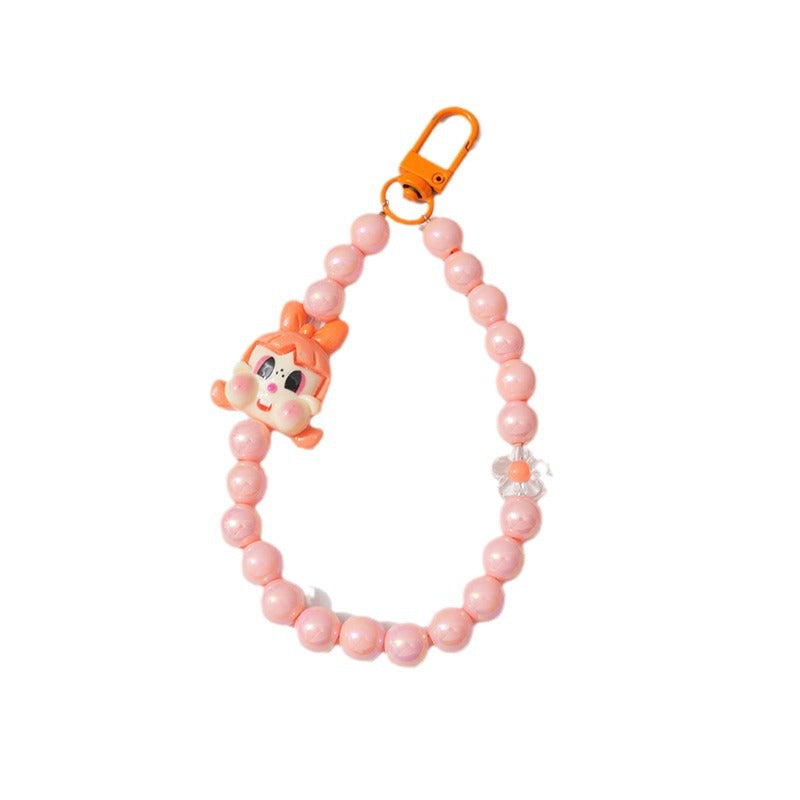 Cartoon-Themed Beaded Keychain Stornfield