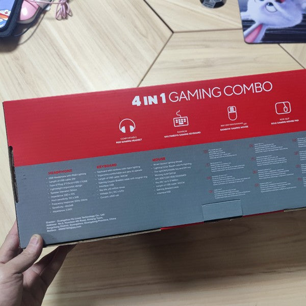 Gaming Headset, Keyboard, Mouse and Mouse Pad Set Stornfield