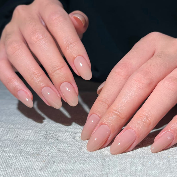 Natural Glossy Press-On Nails Stornfield