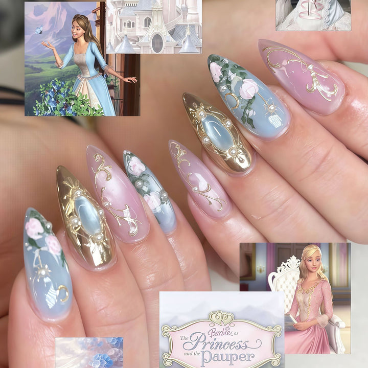 Floral Design Press-On Nails