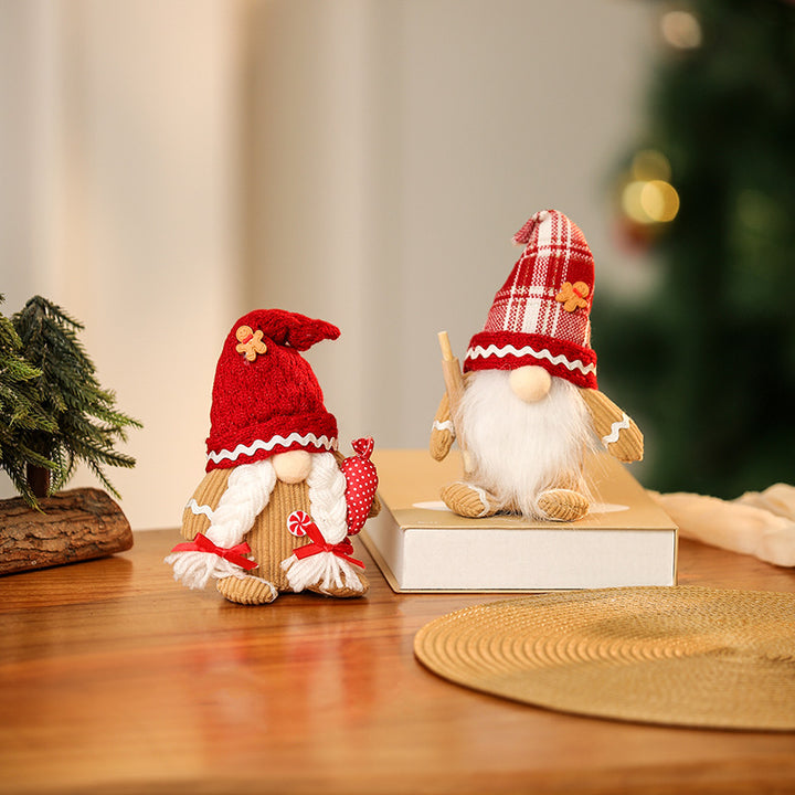 Decorative Christmas gnome figure with hat Stornfield