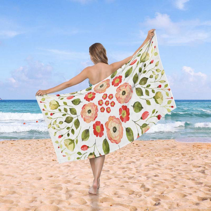Beach towel in creative wave pattern Stornfield