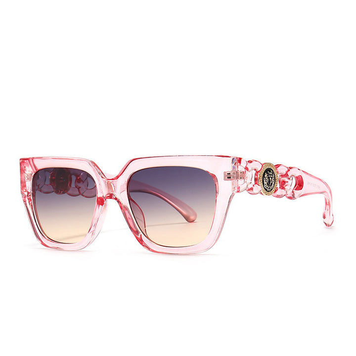 Women's oversized sunglasses with luxurious chain accents Stornfield