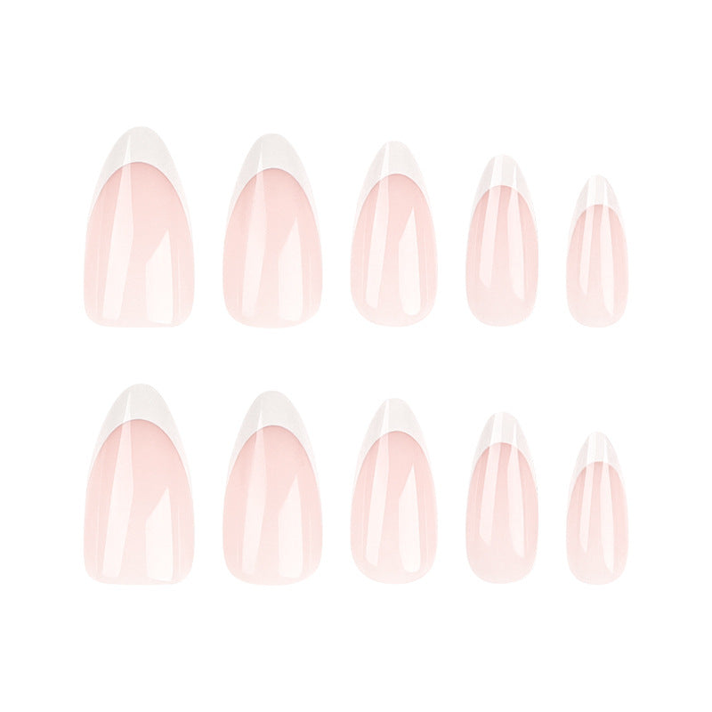 High-quality nail art in elegant French-tip design Stornfield