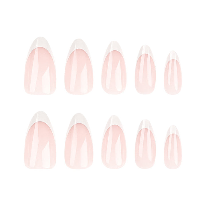 High-quality nail art in elegant French-tip design Stornfield