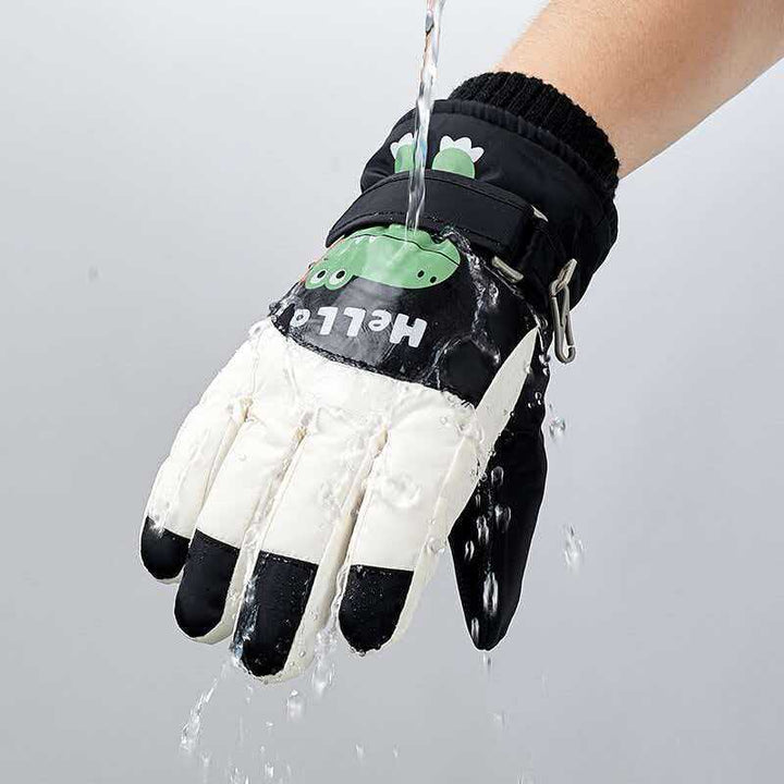 Children's Fun Dinosaur-Themed Snow Gloves Stornfield