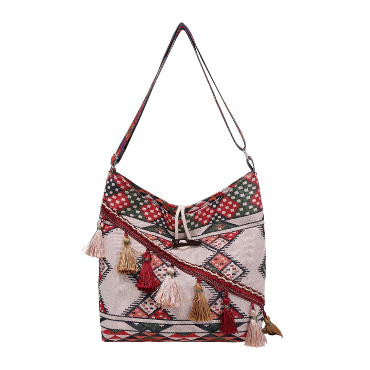 WoEthnic Patterned Flap Hobo Bag Stornfield