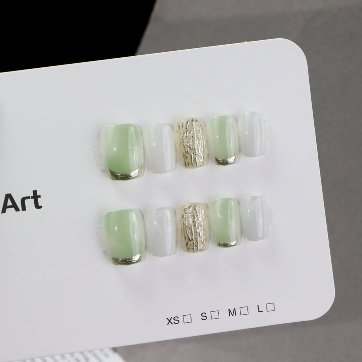 Elegant Artistic Press-On Nail Set Stornfield
