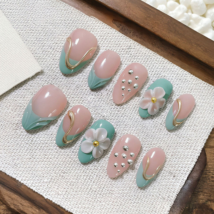 Decorative Floral Press-On Nail Art Set Stornfield 1790636557