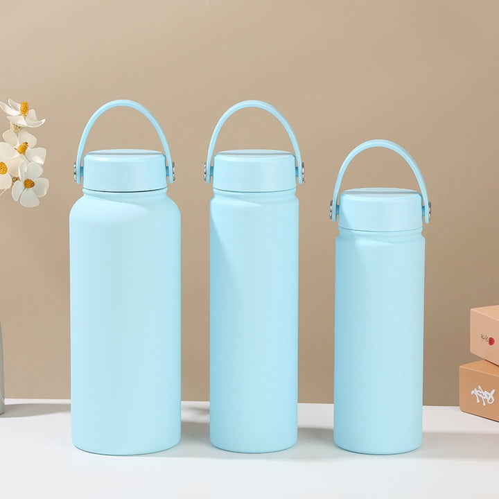 Women's double-walled insulated water bottle with practical carrying handle Stornfield