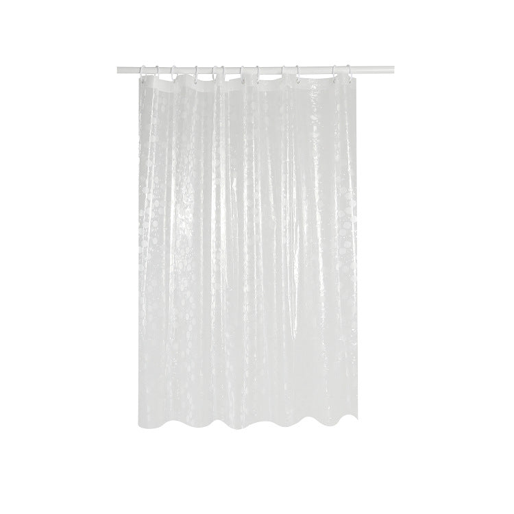Modern Transparent Polka Dot Shower Curtain Stornfield
