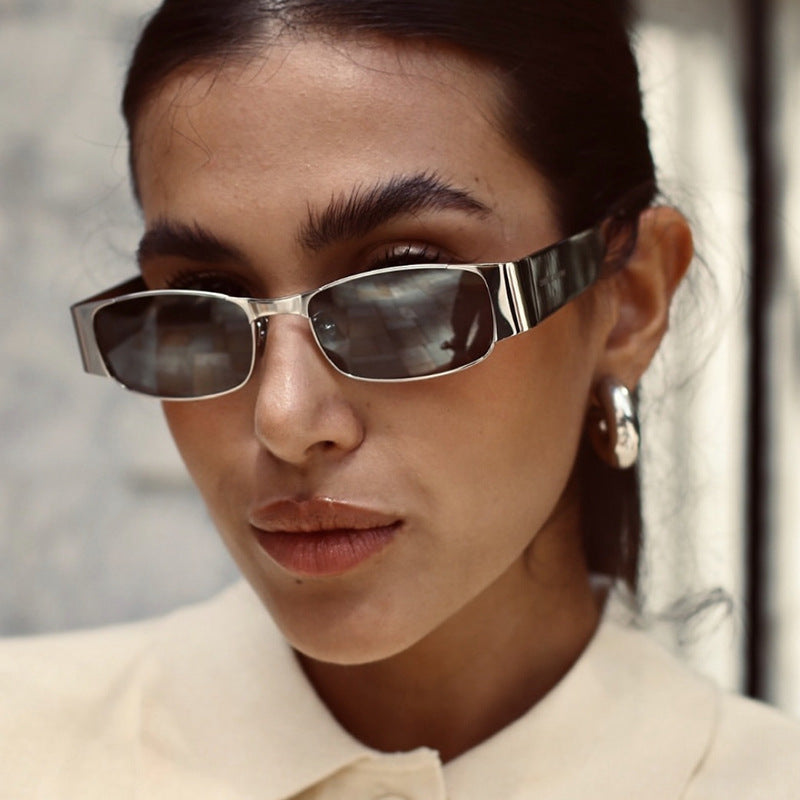 Women's fashionable rectangular sunglasses with elegant lenses Stornfield