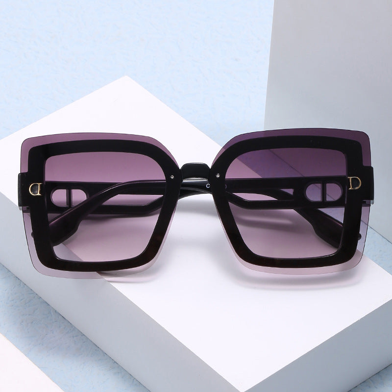 Ladies fashionable oversized sunglasses in geometric design Stornfield