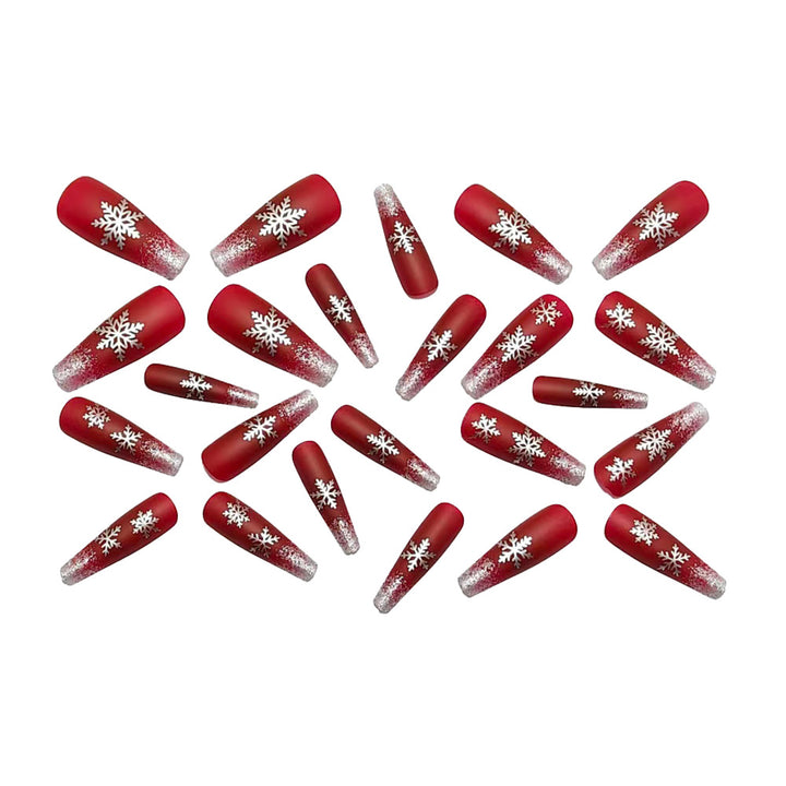 Artificial Nails in Festive Winter Design Stornfield