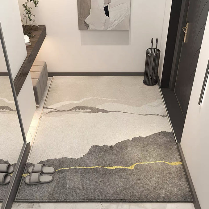 Geometric Patterned Non-Slip Entrance Mat