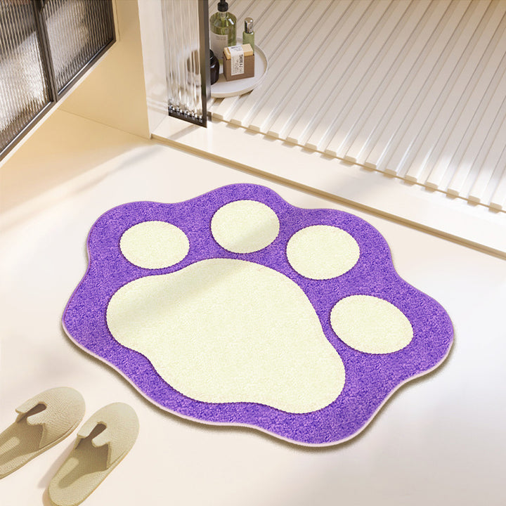 Fun Paw Print Bath Mat Stornfield