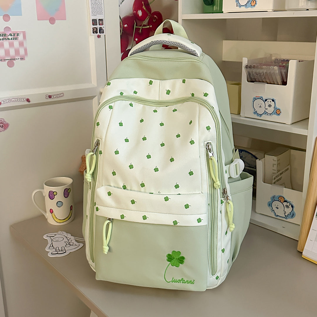 Playful Floral-Themed School Backpack Stornfield