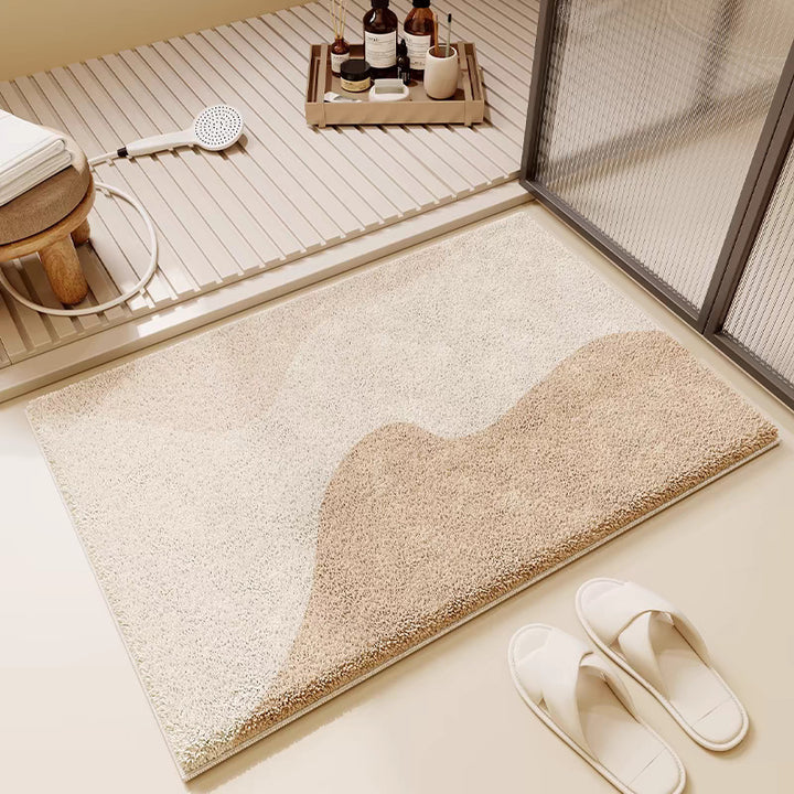 Contemporary Abstract Bath Rug Stornfield