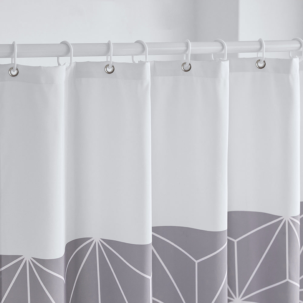 Modern Geometric Pattern Shower Curtain Stornfield