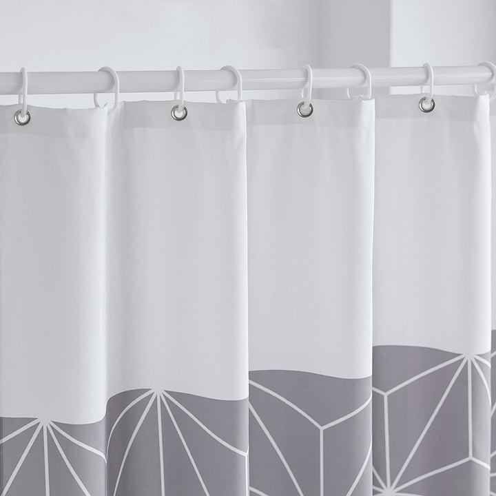 Modern Geometric Pattern Shower Curtain Stornfield