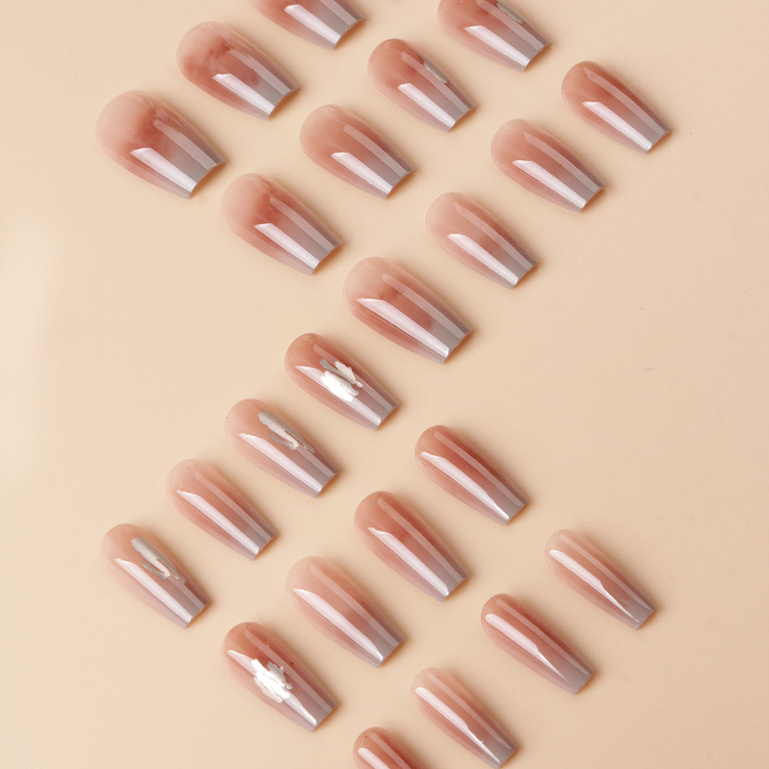 Elegant Glossy Press-On Nail Tips Stornfield