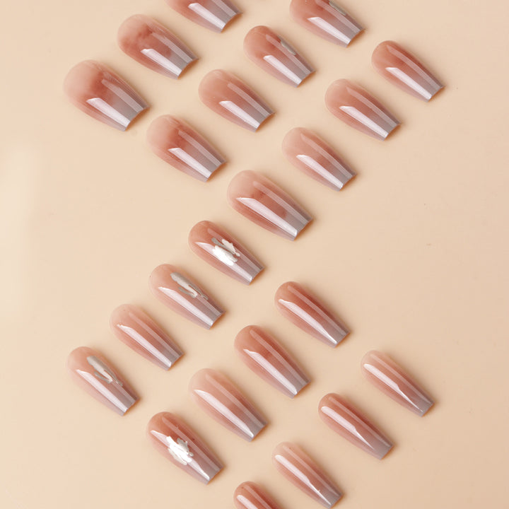 Elegant Glossy Press-On Nail Tips Stornfield