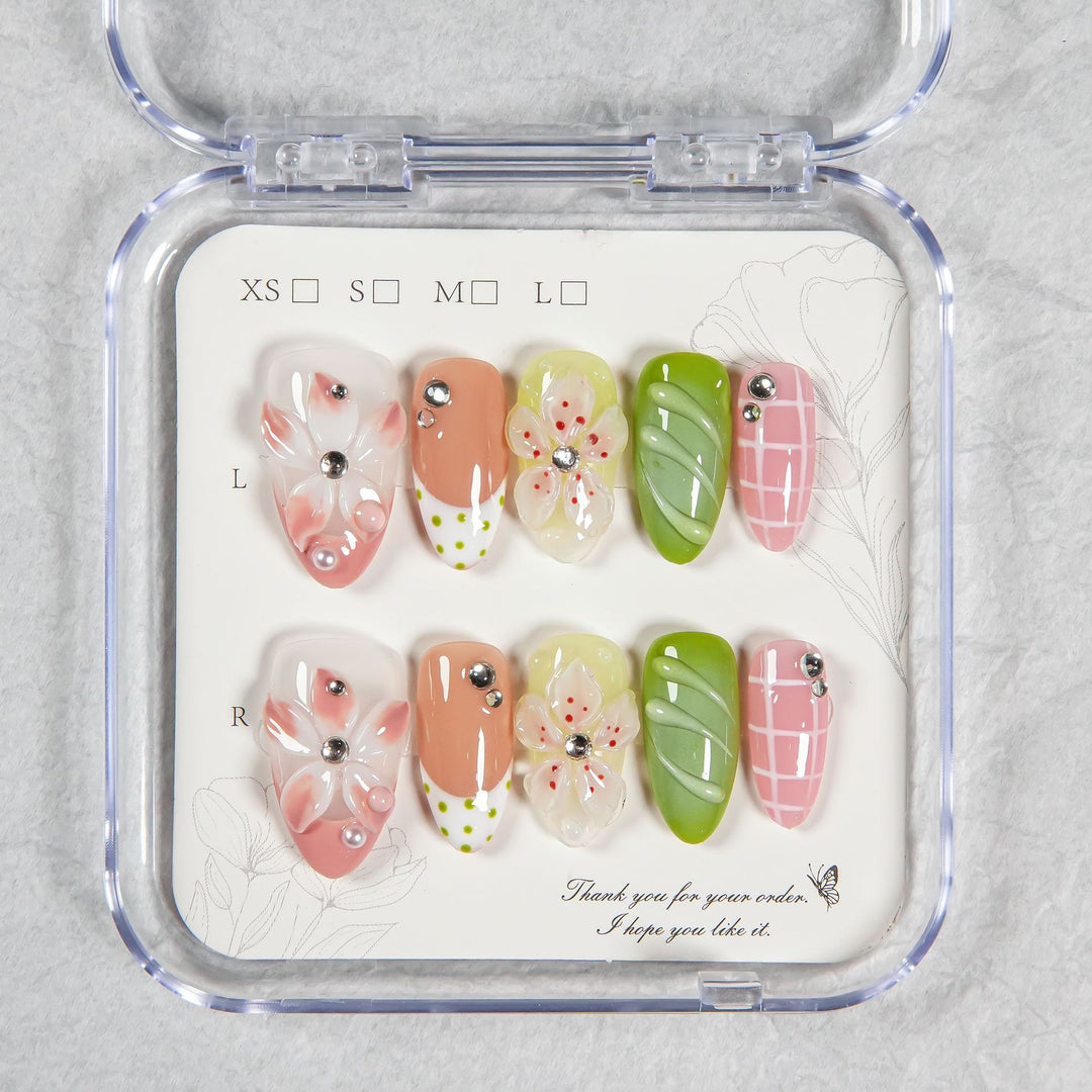 Artistic Floral Design Press-On Nails  1791254751