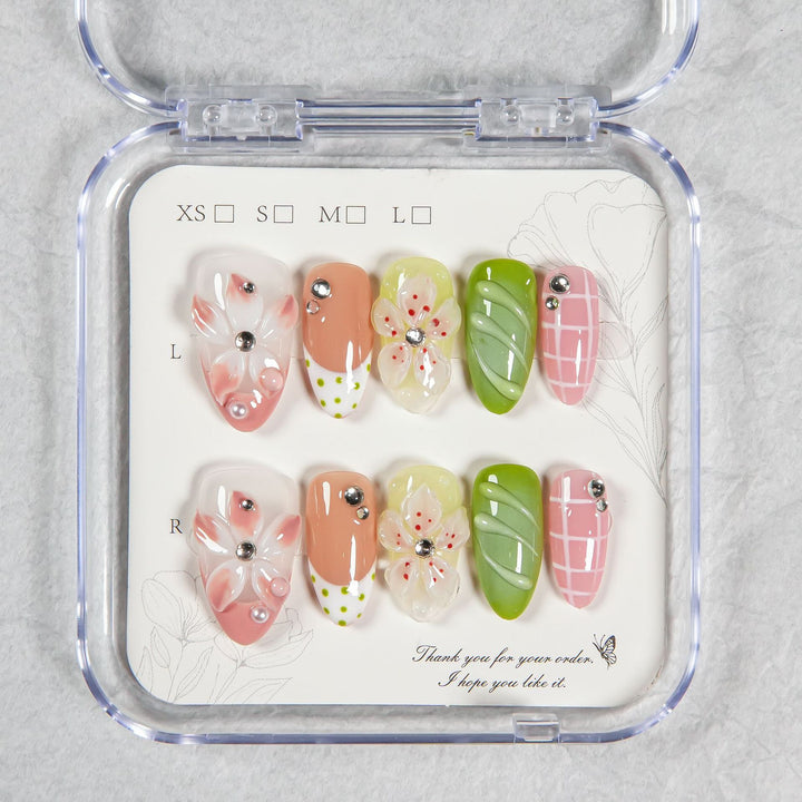 Artistic Floral Design Press-On Nails  1791254751