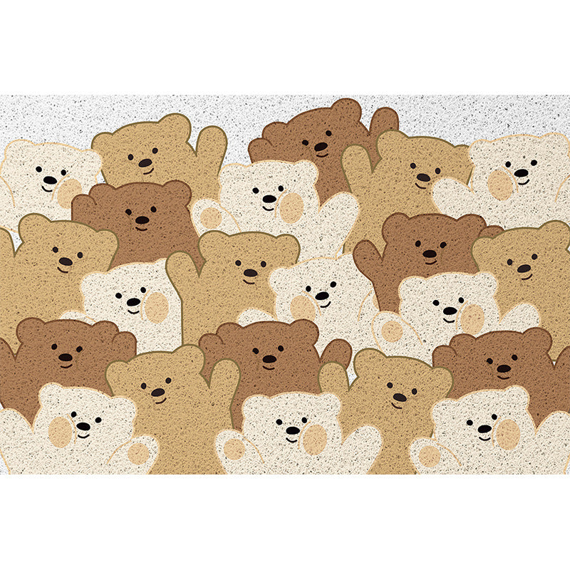 Cartoon-Themed Plush Bath Mat