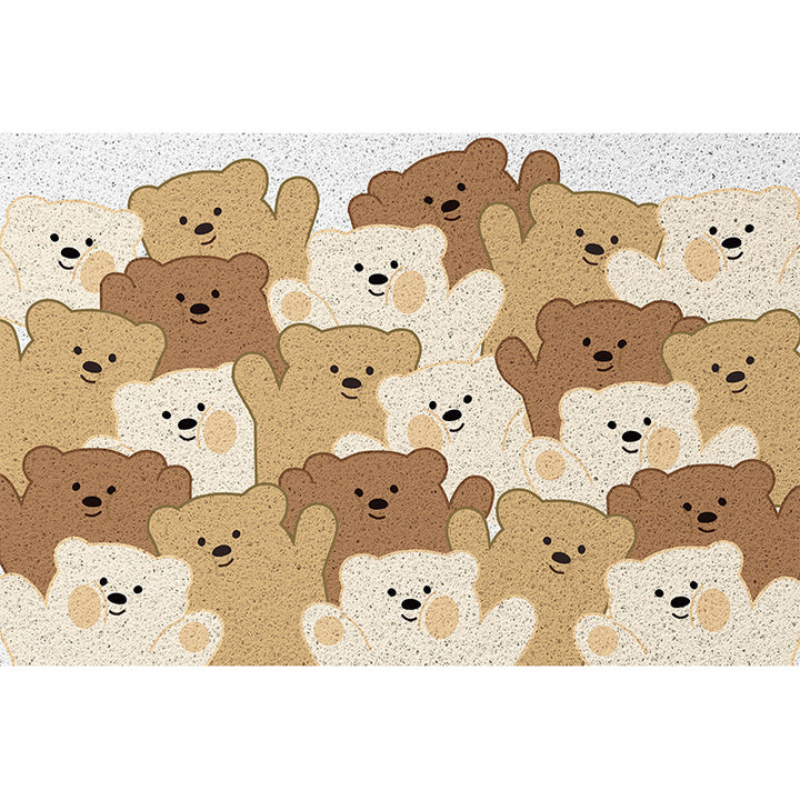 Cartoon-Themed Plush Bath Mat