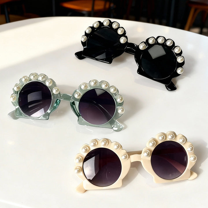 Pearl-Accented Vintage Inspired Sunglasses Stornfield
