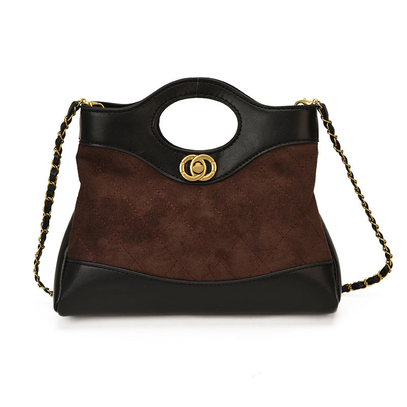 Quilted Multi-Texture Handheld Tote Bag