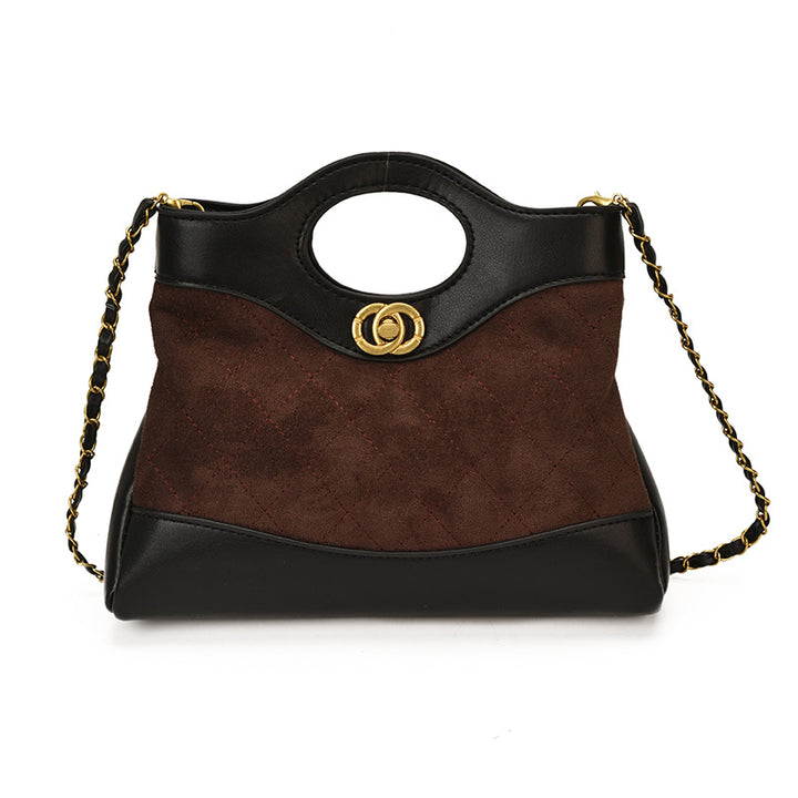 Quilted Multi-Texture Handheld Tote Bag