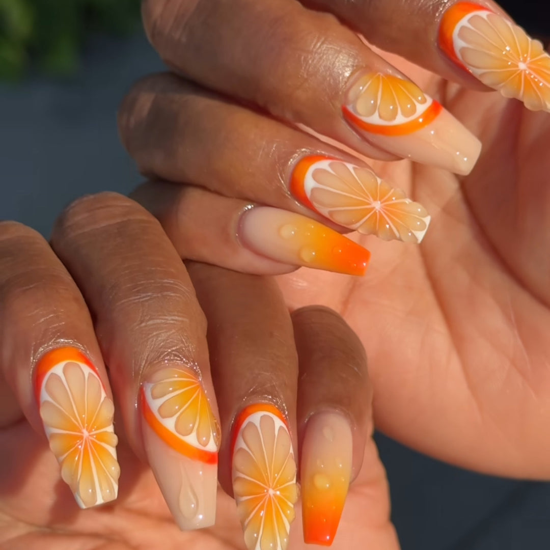 Artful Nail Extensions in Fruit Design Stornfield
