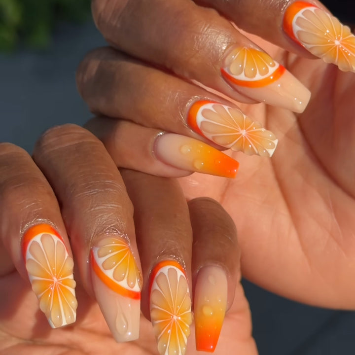 Artful Nail Extensions in Fruit Design Stornfield