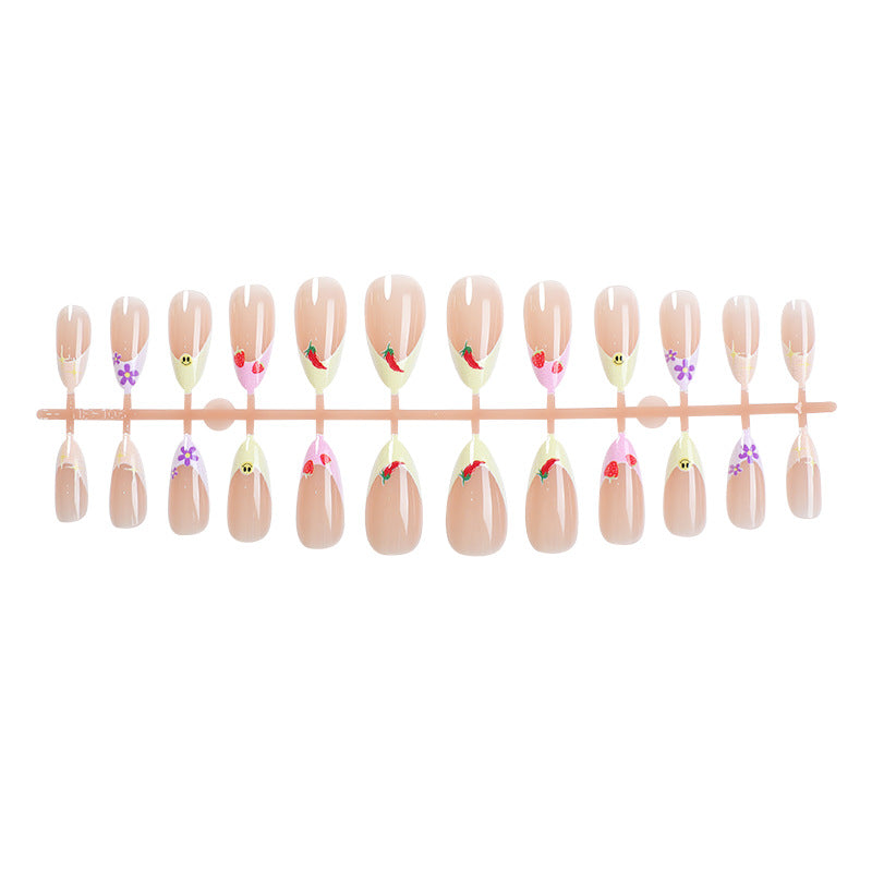 Artistic Floral Pattern Press-On Nail Art Stornfield