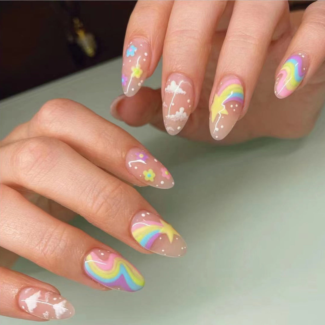Artistic Floral Nail Tips Stornfield