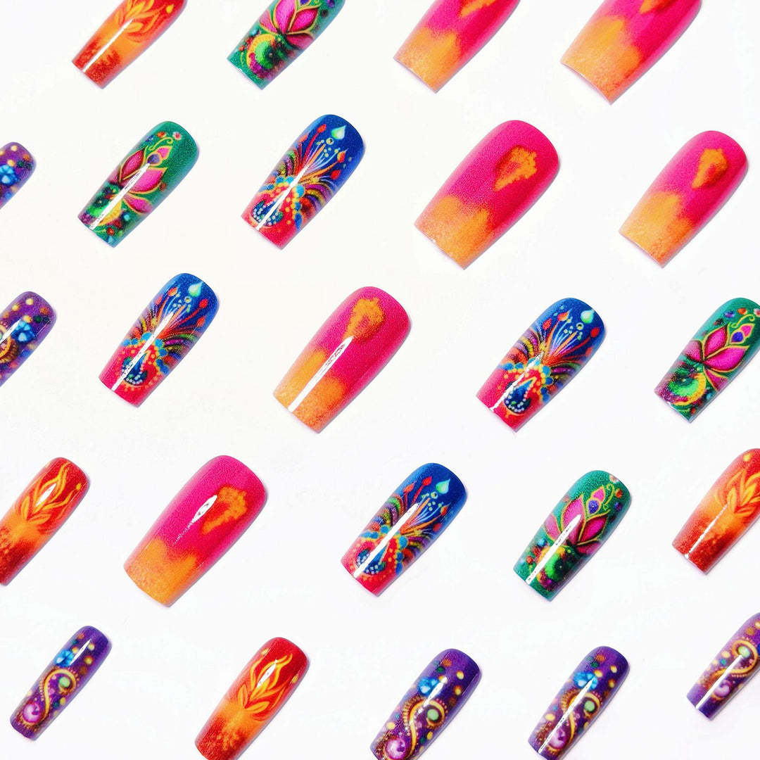 Artificial nails with eccentric ornament design Stornfield