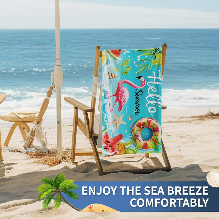 Women's beach towel with creative golf theme Stornfield