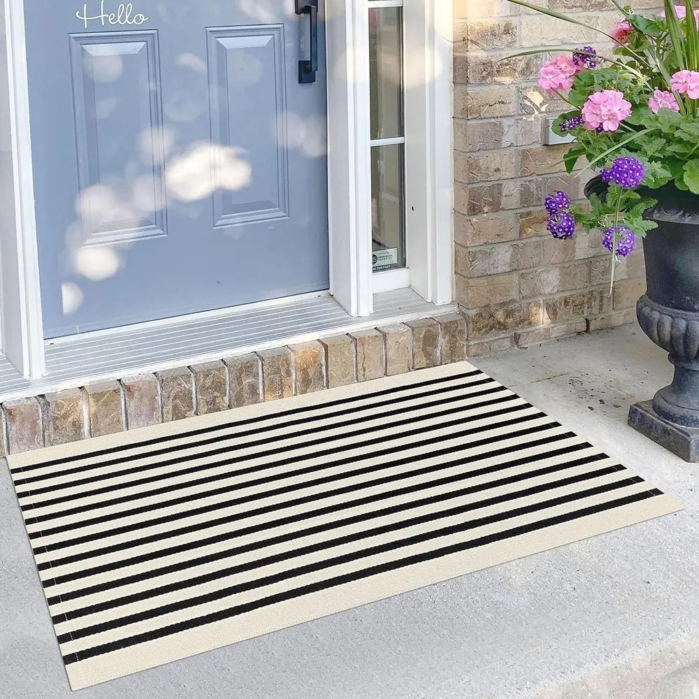 Decorative Striped Entry Mat