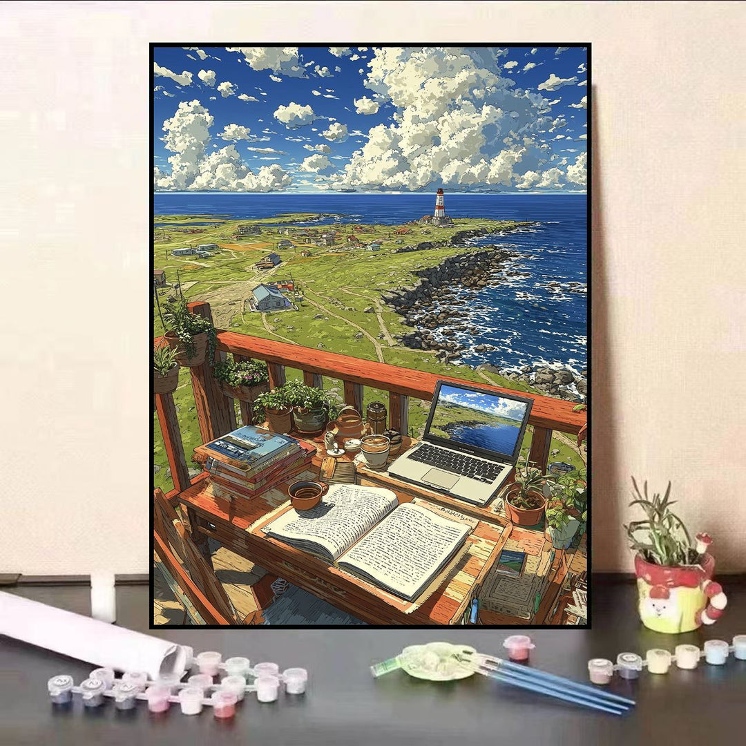 Scenic Balcony Canvas Art Print Stornfield