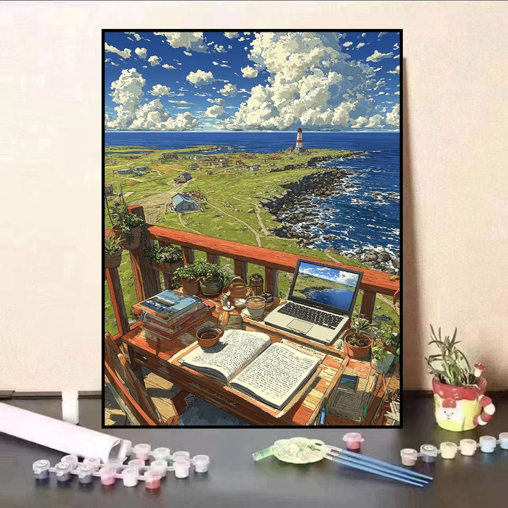 Scenic Balcony Canvas Art Print Stornfield