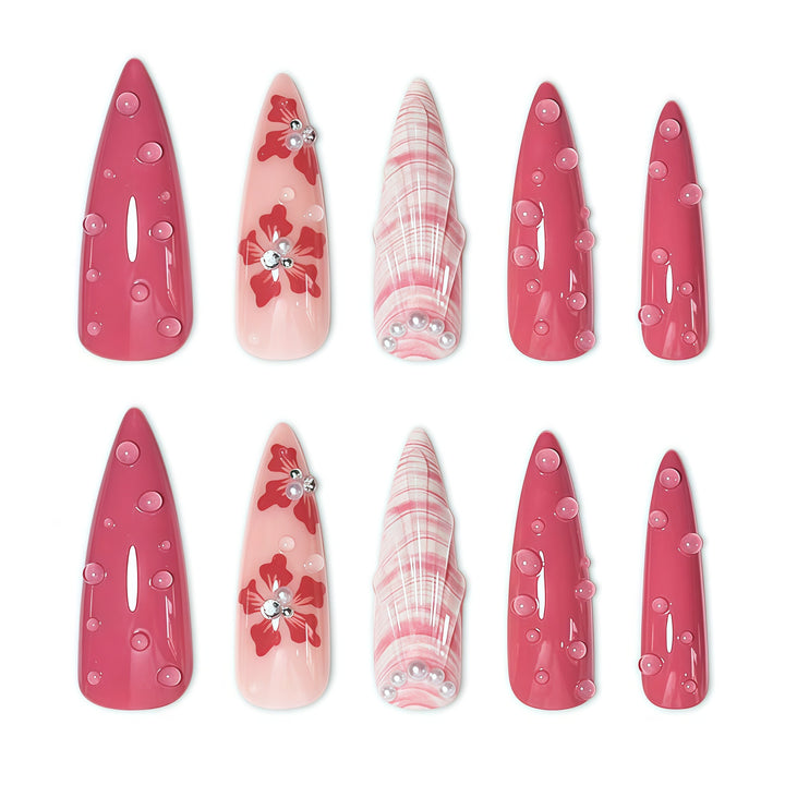 Floral Art Nail Extensions Stornfield